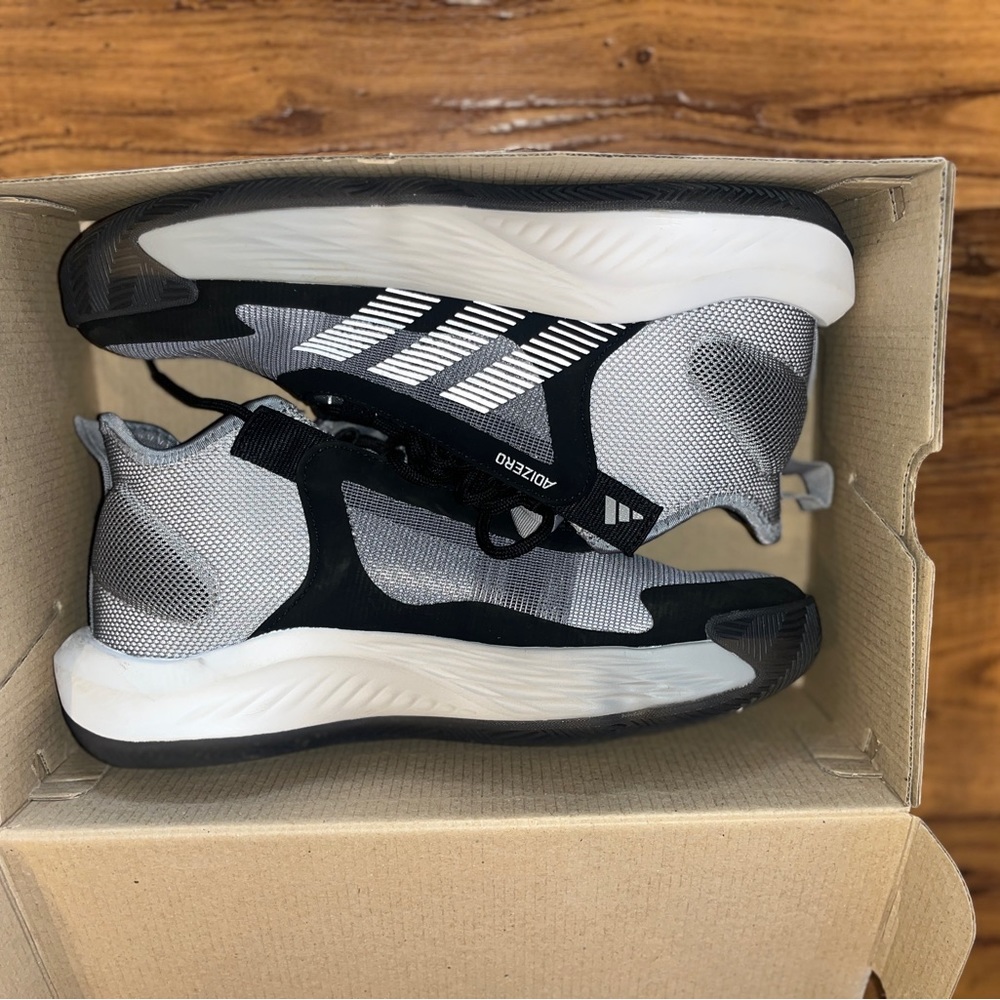 adidas Gray and Black Athletic Trainers - Picture 4 of 11